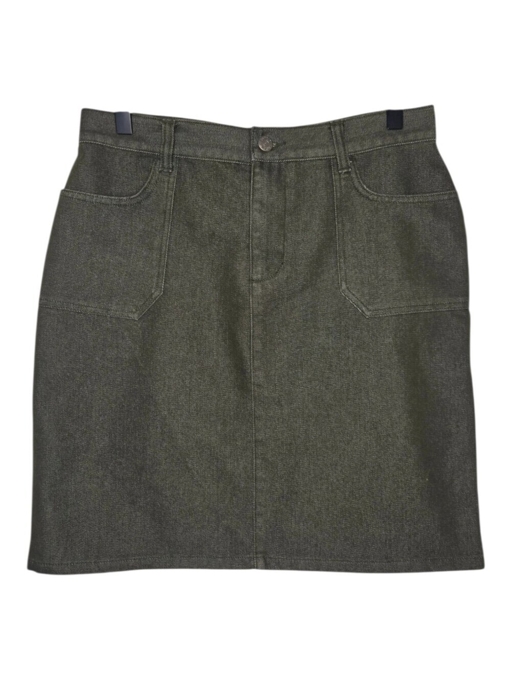 ESPRIT Womens Vintage 80s Olive Green Denim Jean Skirt Size 7/8
